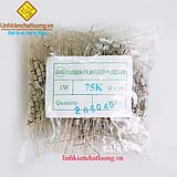 Điện trở vạch 1W 75K 5% (túi 500c)