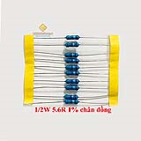 Điện trở vạch 1/2W 5.6R 1% chân đồng (10c)