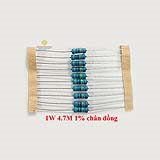 Điện trở vạch 1W 4.7M 1% chân đồng (10c)