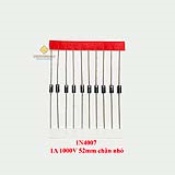 1N4007 Diode chỉnh lưu 1A 1000V chân nhỏ 0.5x58mm chính hãng MIC (hộp 5000) - Có VAT 10%