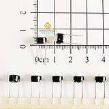 Nút nhấn 2 chân 6x6x5mm tròn trắng đóng dây loại thường (10c)
