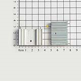 Tản nhiệt nhôm 36x25x11mm trắng 2 kim
