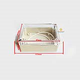 Hộp nhựa 85x58x33mm chống ẩm nắp trong suốt có tai