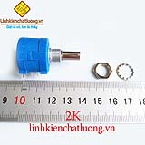 Chiết áp đơn 2K 3590S-2-202L 2W xoay nhiều vòng