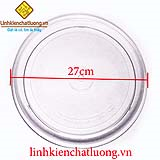 Đĩa thủy tinh lò vi sóng 27cm loại trơn