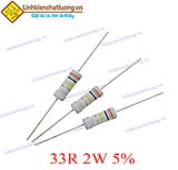 Điện trở vạch 2W 33R 5% (túi 200c)