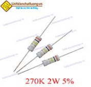 Điện trở vạch 2W 270K 5% (túi 200c)