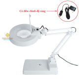 Kính lúp để bàn LT-86C 10X đèn LED thấu tiêu chuẩn có điều chỉnh độ sáng