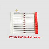 Diode zener 1W 18V 1N4746A loại thường (dây 500c)