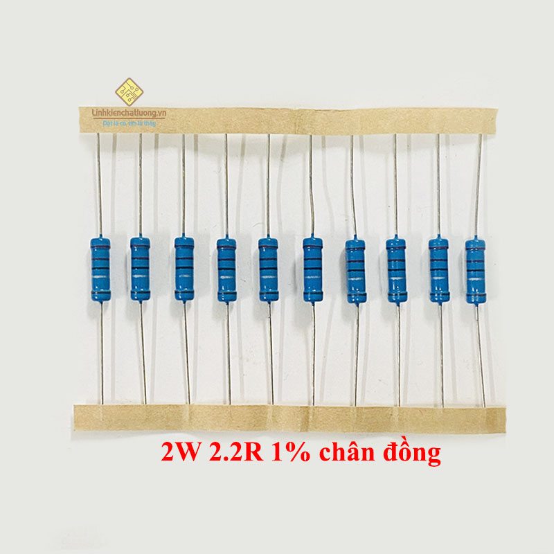 10 Resistenze Fusibili Royal Ohm 2W 2,2 Ohm 10% 5x12 Mm - FRN02WK022JA10