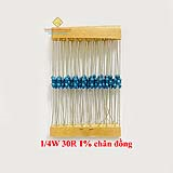 Điện trở vạch 1/4W 30R 1% chân đồng (50c)