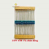 Điện trở vạch 1/4W 47R 1% chân đồng (50c)