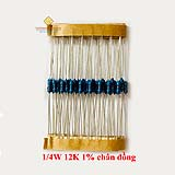 Điện trở vạch 1/4W 12K 1% chân đồng (50c)