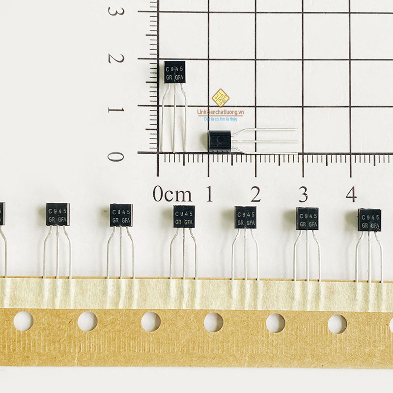 thumbnail image 2 of 20x C945 2SC945 NPN Transistors – TO-92 Case, 0.15A/50V, CX Brand 2 of 2