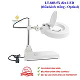 Kính lúp để bàn LT-86B 5X đèn LED (thấu kính trắng - Optical)