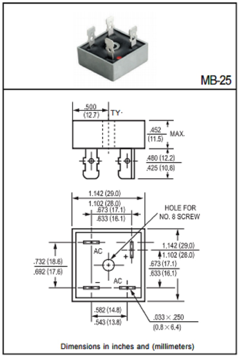 Схема подключения kbpc5010